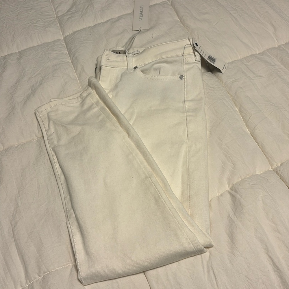 NWT! Liverpool Los Angeles white skinny jeans